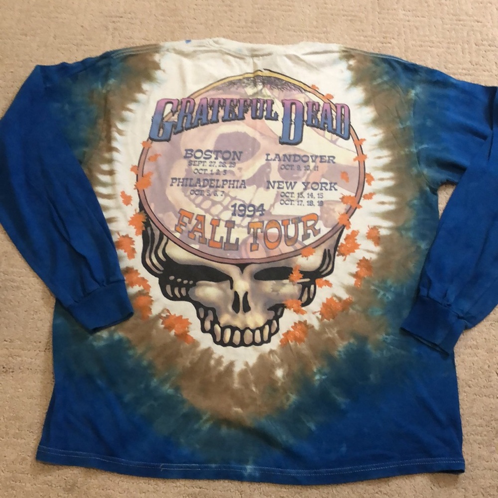 Grateful Dead vintage Liquid Blue 90’s concert tee Size L men’s - Picture 4 of 5
